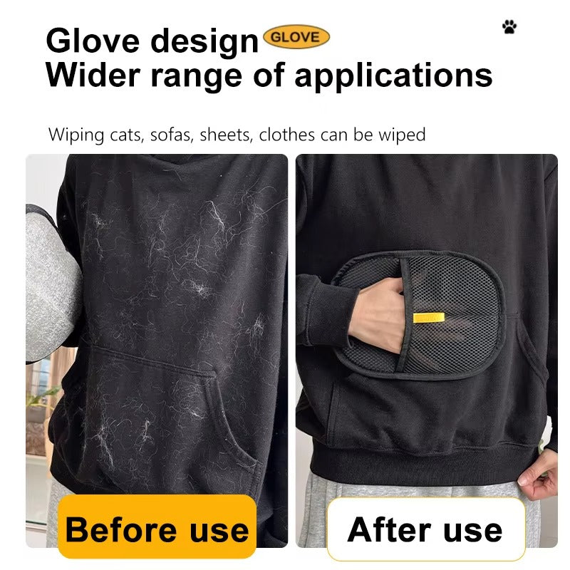 Reusable Pet Hair Remover Grooming Glove