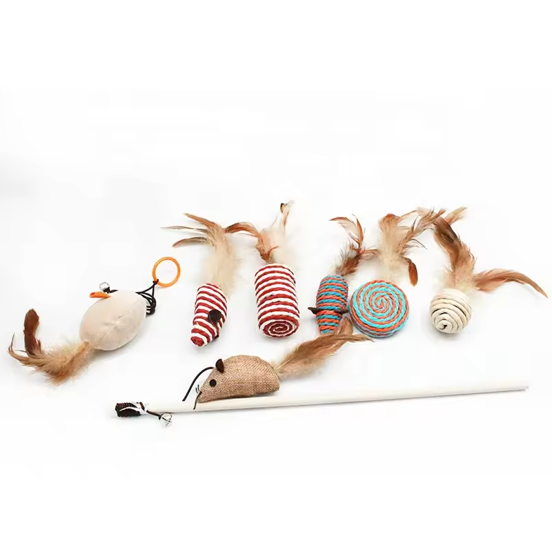 Interactive 7-Piece Cat Toy Set