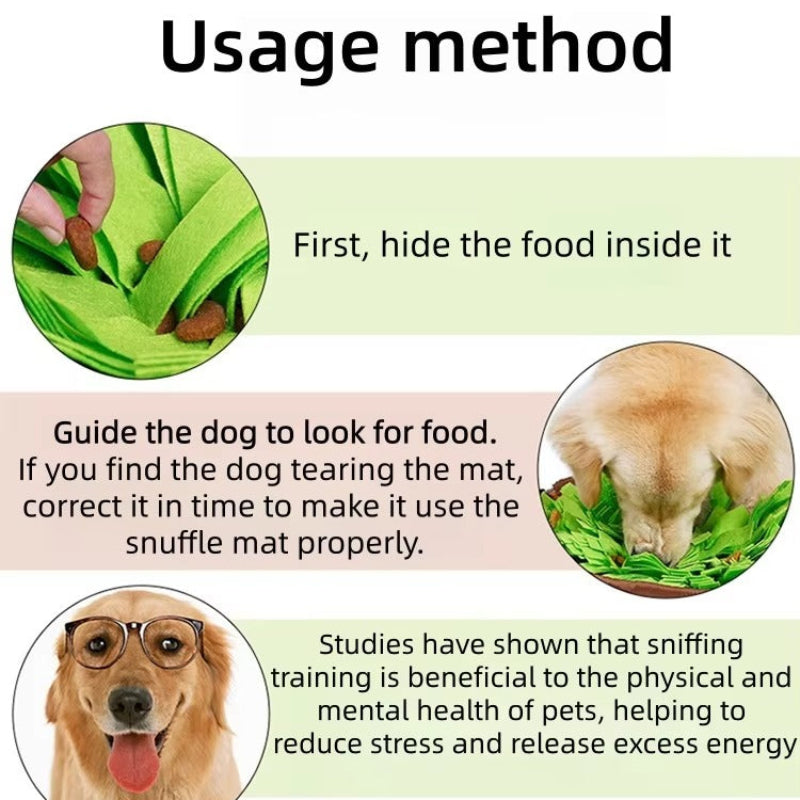 Interactive Dog Snuffle Puzzle Mat