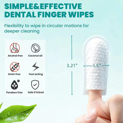 Pet Dental Finger Wipes