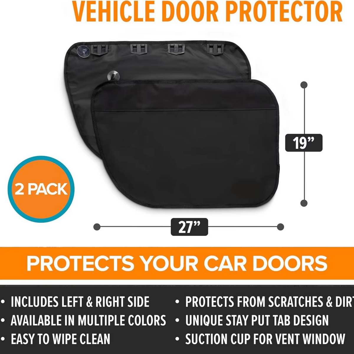 Waterproof Dog Car Door Protector Cover