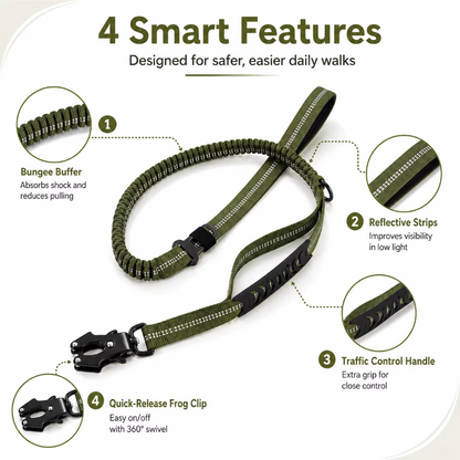 Tactical Bungee Dog Leash