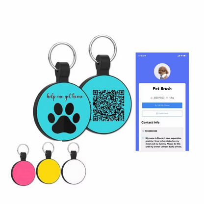 Custom QR Code Pet ID Tag