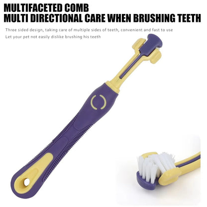 3-Sided Soft Bristles Pet Toothbrush