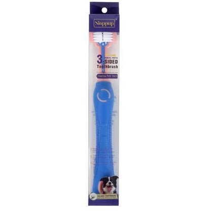 3-Sided Soft Bristles Pet Toothbrush