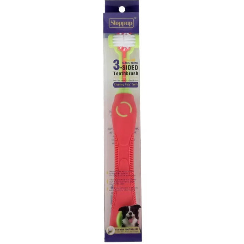 3-Sided Soft Bristles Pet Toothbrush
