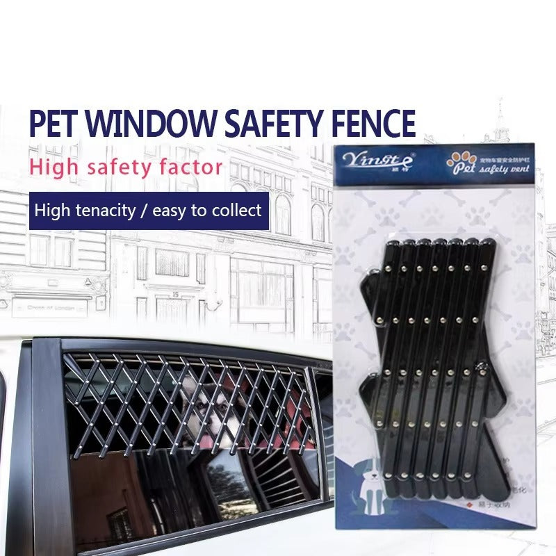 Portable & Adjustable Pet Window Safety Barrier