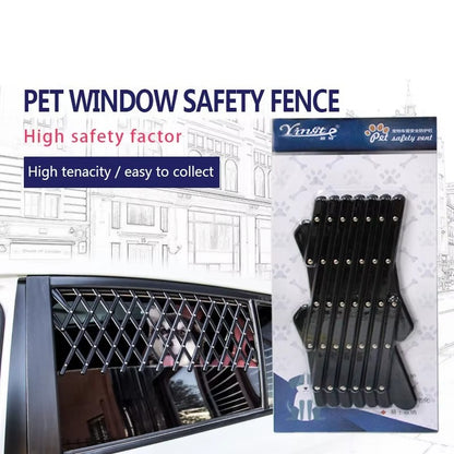 Portable & Adjustable Pet Window Safety Barrier