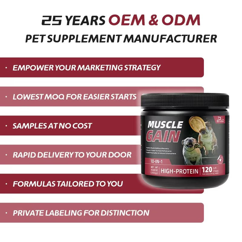 High Protein Dog Muscle Gain Soft Chews