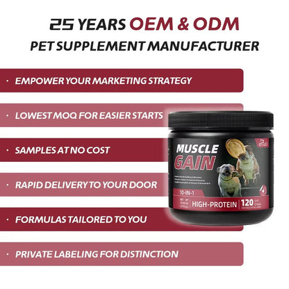 High Protein Dog Muscle Gain Soft Chews