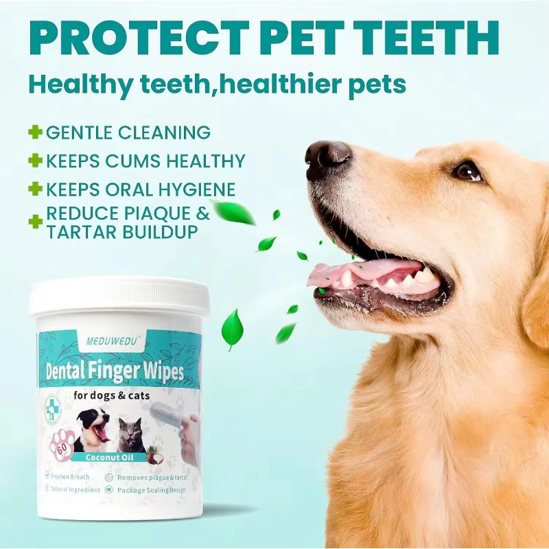 Pet Dental Finger Wipes
