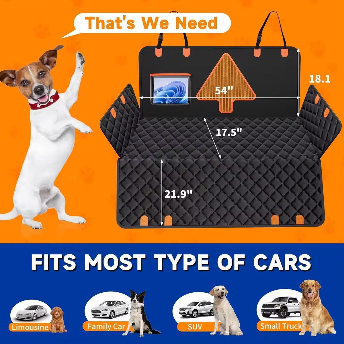 Premium Waterproof Dog Car Seat Cover