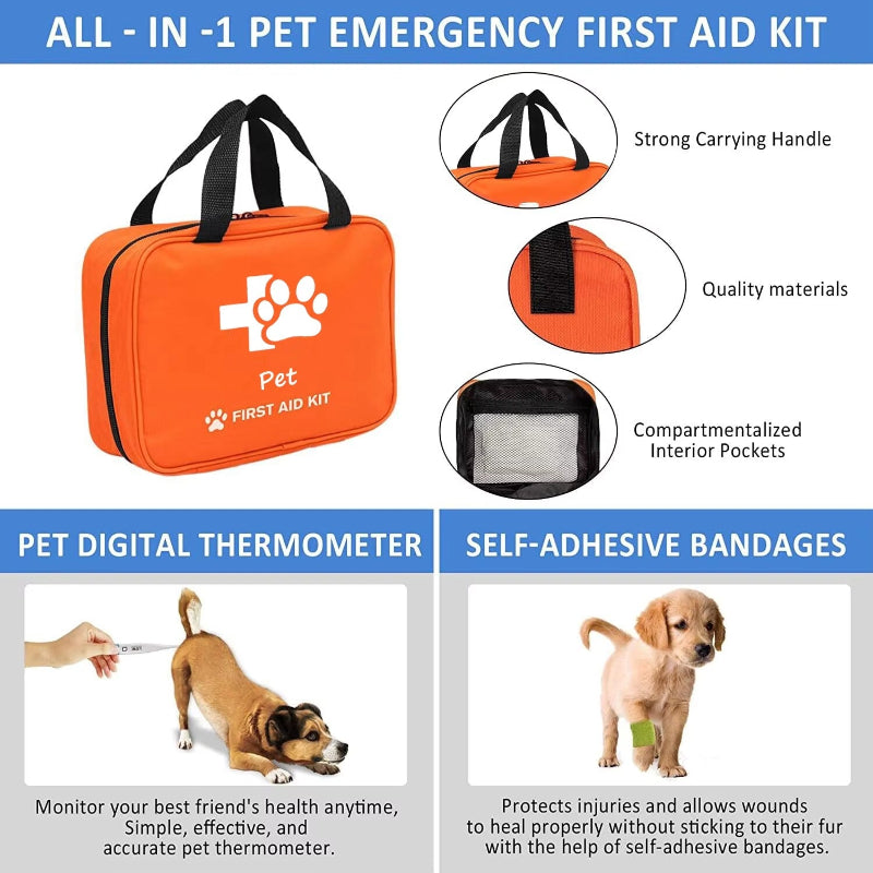 Portable Pet Emergency First Aid Kit
