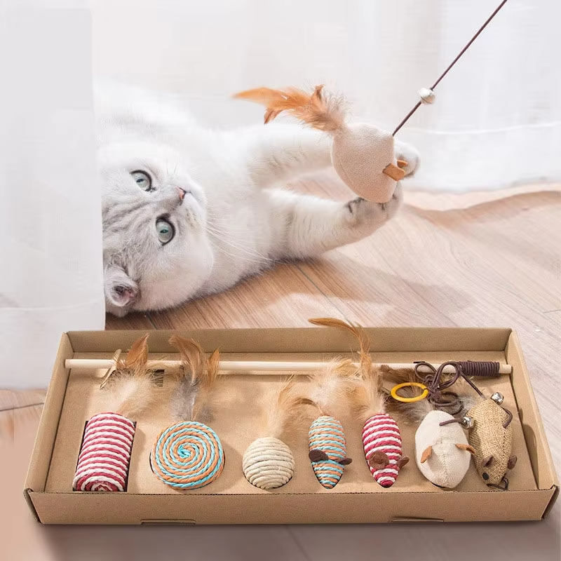 Interactive 7-Piece Cat Toy Set