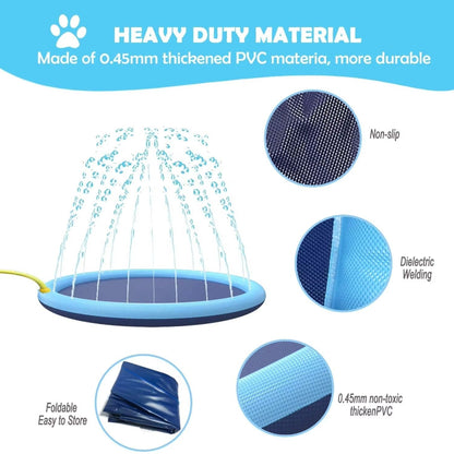 Portable Dog Splash Sprinkler Mat