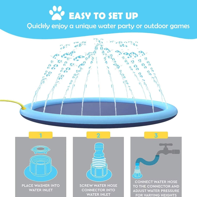 Portable Dog Splash Sprinkler Mat