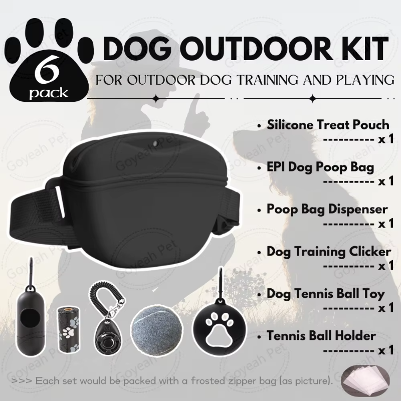 6-Pieces Dog Training Clicker Treat Kit
