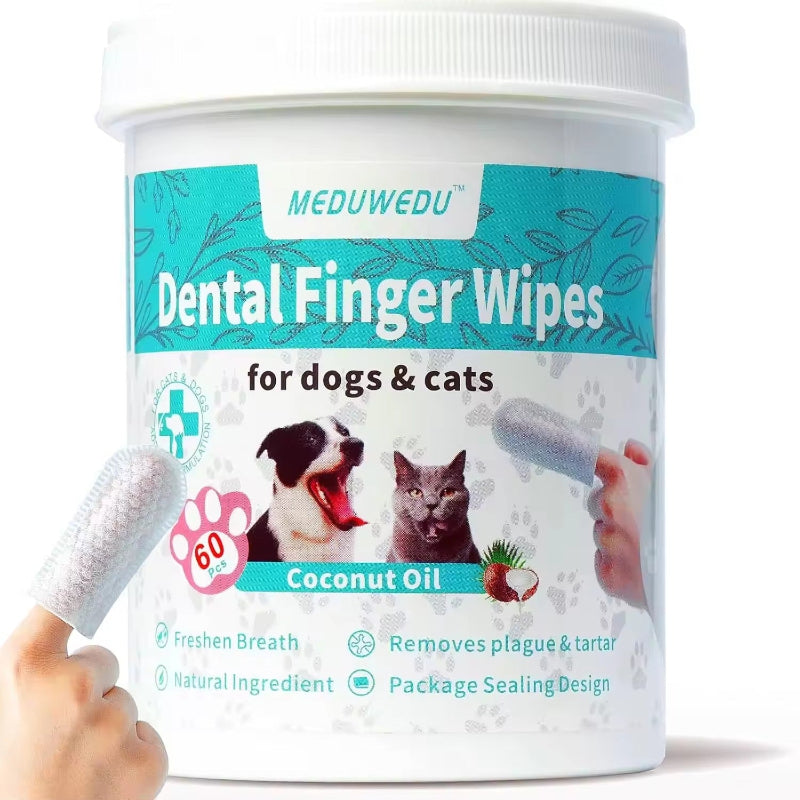 Pet Dental Finger Wipes