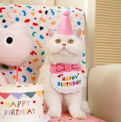 Pet Birthday Bandana Party Collar