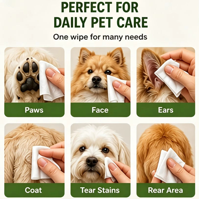 Bamboo Fiber Pet Wet Wipes