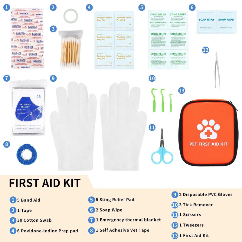 Portable Pet Emergency Kit Bag
