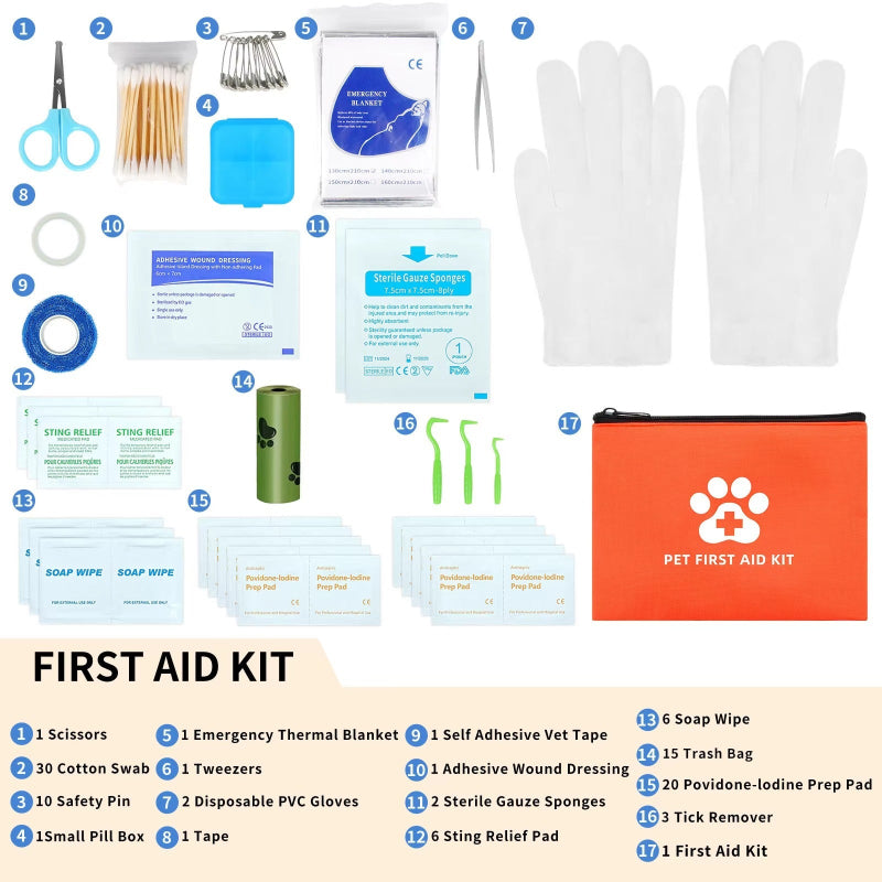 Portable Pet Emergency Kit Bag