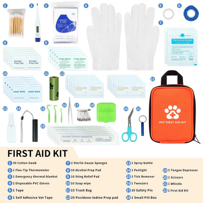 Portable Pet Emergency Kit Bag