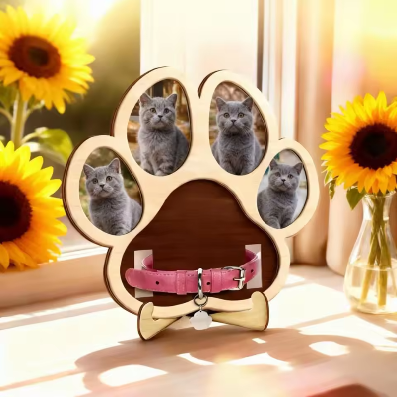 Wooden Pet Memorial Photo Frame