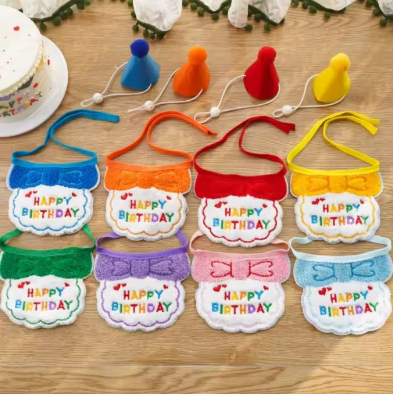 Pet Birthday Bandana Party Collar